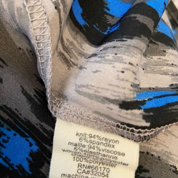 SILENCE+NOISE Blue Patterned Casual Tank Dress S - Picture 4 of 7